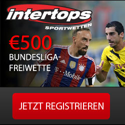 EUR 500 Bundesliga-Freiwette bei Intertops