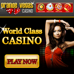 Grande Vegas World Class Casino $100 Welcome Bonus