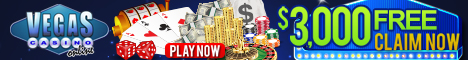 Vegas Casino Online 468 X 60 Horizontal Banner