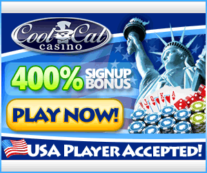 CoolCat - USA players accepted (400% Bonus + $50 Free)
