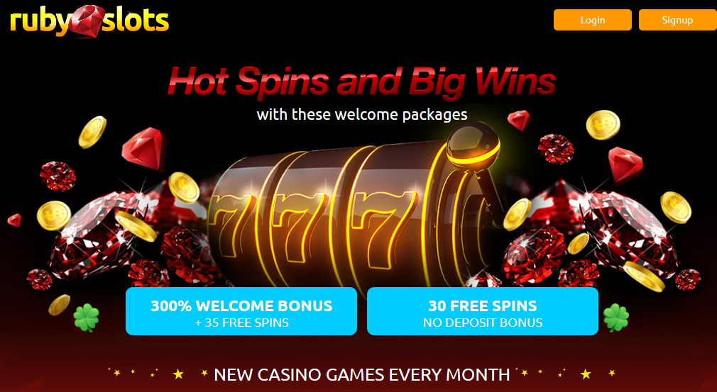 Ruby Slots | 300% Welcome Bonus + 35 Free Spins on Plentiful Treasure | 30 Free Spins