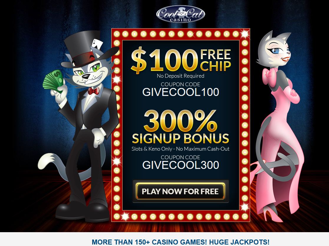 Coolcat| $100 Free Chip| 300% Bonus